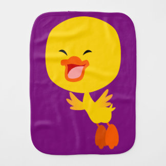 Cute Flying Cartoon Duckling Burp Cloth