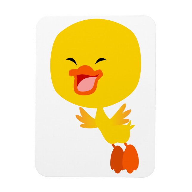 Cute Flying Cartoon Duckling Flexible Magnet (Vertical)