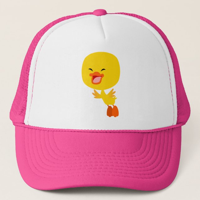 Cute Flying Cartoon Duckling Hat (Front)