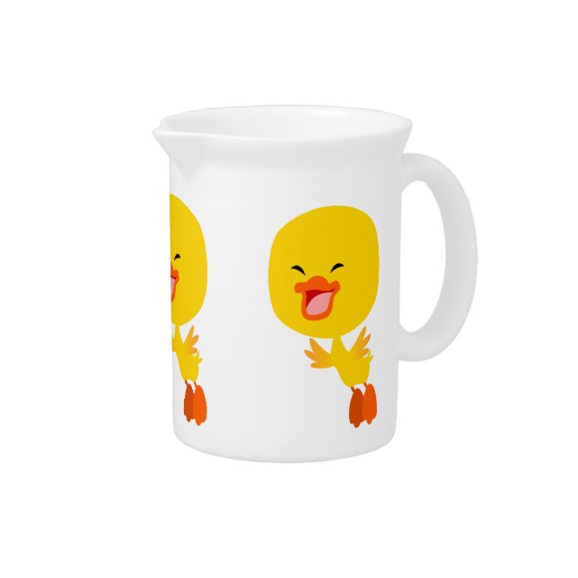 Cute Flying Cartoon Duckling Pitcher (Right)