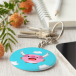 Cute Flying Cartoon Pig Keychain