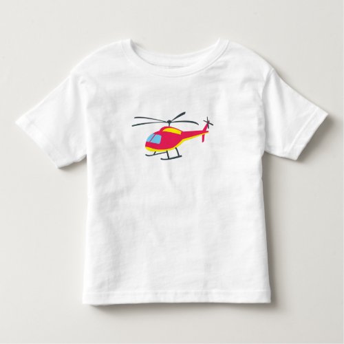 Cute Flying Helicopter Toddler T_shirt