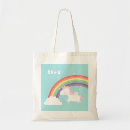 Cute Flying Unicorn Rainbow Girls Personalized Bag