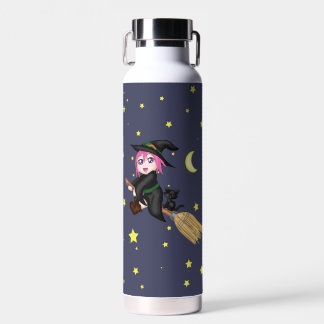 Cute Flying Witch Water Bottle