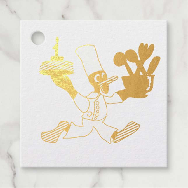 Cute Foil Favor Tags (Front)