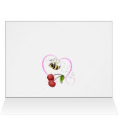 Cute Folk Butterflies and Flowers Blank (Inside Horizontal (Top))