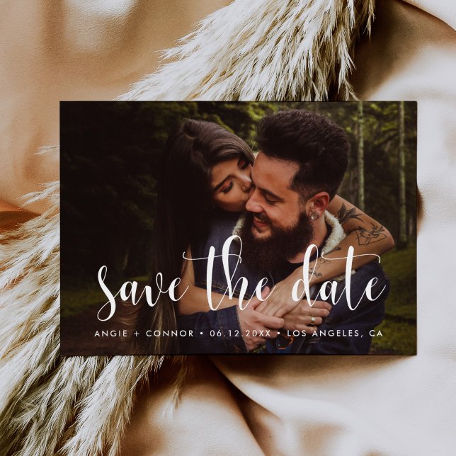 Cute font Save the date photo card (Creator Uploaded)