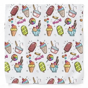 Cute Food Dessert Kids Bandana