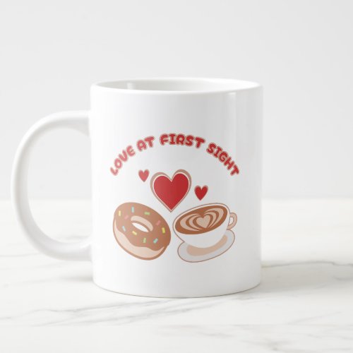 Cute Foodie Couple Coffee and Donut Specialty Mug