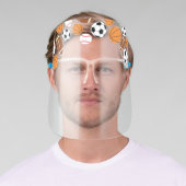 Cute Football Basketball Baseball Soccer Sports Face Shield (Insitu)