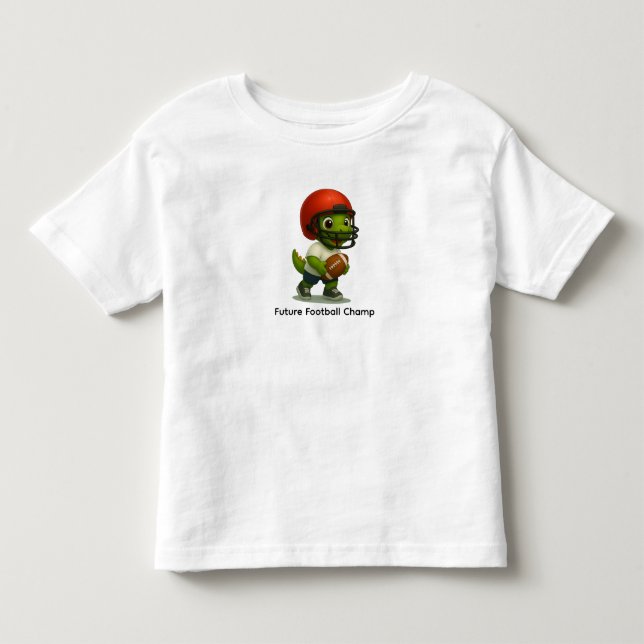 Cute Football Dino Shirt for toddlers (Front)