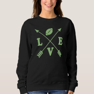 Cute Football Graphic Trendy Arrow Football Life M Sweatshirt