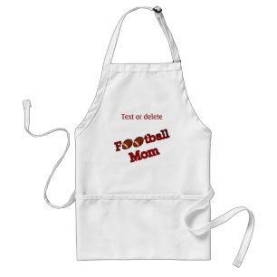Cute Football Mom Design Personalized Adult Apron