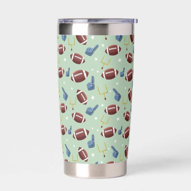 Cute Football Pattern Insulated Tumbler (Left)