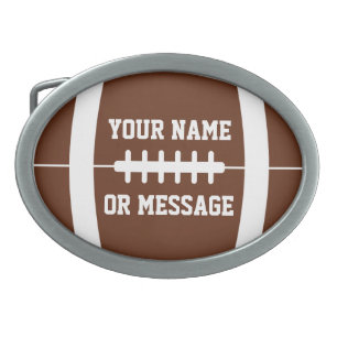 Cute Football Personalized Belt Buckle