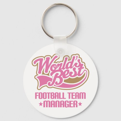 Cute Football Team Manager Keychain