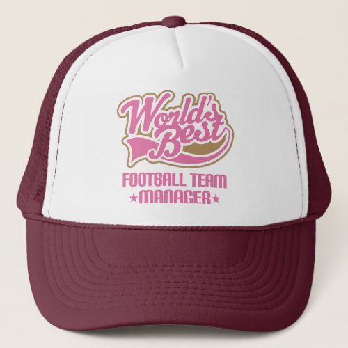 Cute Football Team Manager Trucker Hat