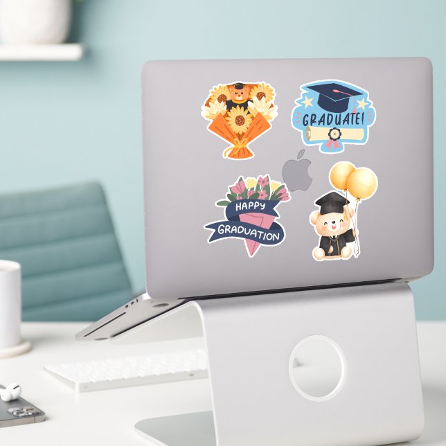 Cute For Her Simple Graduation Graduate Sticker (Creator Uploaded)