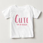 &quot;cute For No Reason&quot; Pink Glitter Style T-shirt at Zazzle