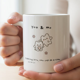 Cute ‘For You & Me’ Love Mug – Great Love Gift
