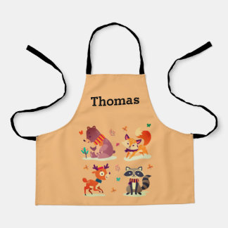 Cute Forest Animals Apron
