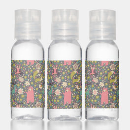 Cute Forest Animals Pattern Hand Sanitizer