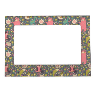 Cute Forest Animals Pattern Magnetic Picture Frame