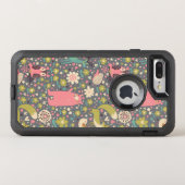 Cute Forest Animals Pattern Otterbox iPhone Case (Back Horizontal)