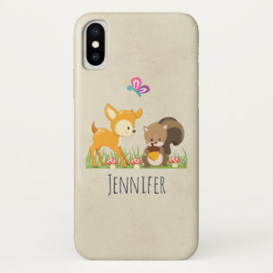 Cute Forest Animals Whimsical Cartoon iPhone X Case