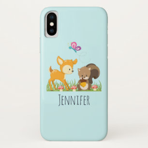 Cute Forest Animals Whimsical Cartoon iPhone X Case