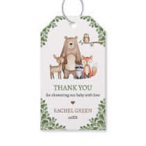 Cute Forest Animals Woodland Baby Shower Gift Tags