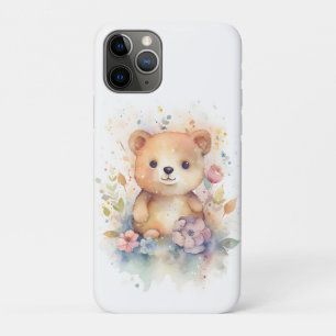 Cute Forest baby bear Pints Nursery Art iPhone 11 Pro Case