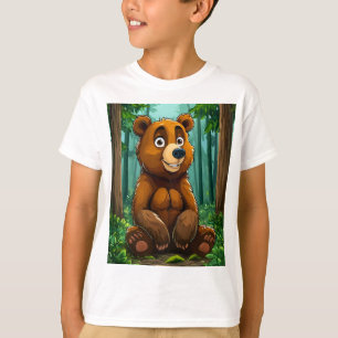 🧸 Cute Forest Bear Kids Adventure Gift ✨ T-Shirt