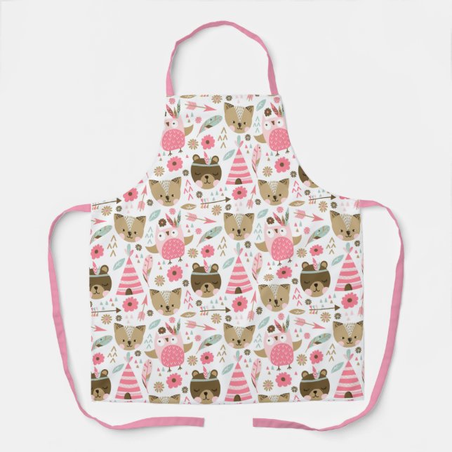 Cute Forest Critters Apron (Front)