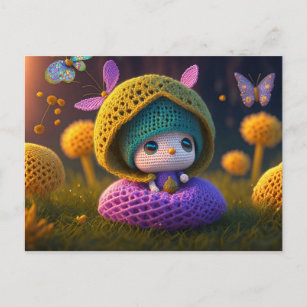 Cute Forest Elf, Postcard for Postcrossing