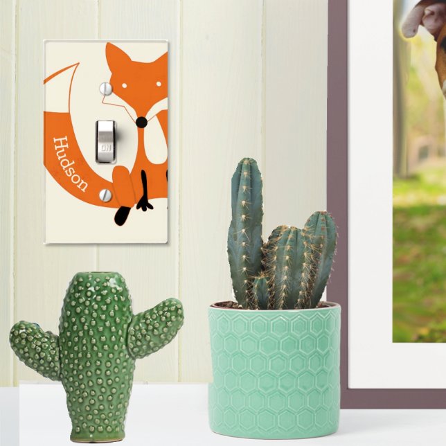 Cute Forest Fox Baby Nursery Decor Light Switch Cover (Creator Uploaded)