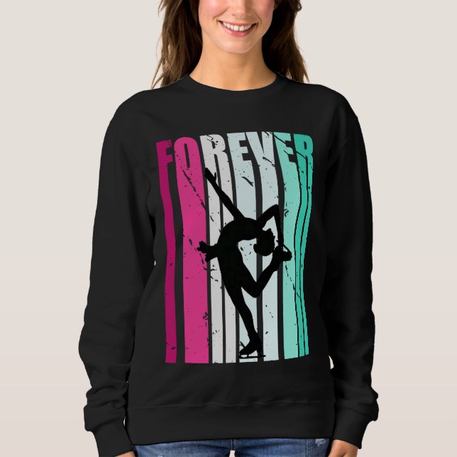 Cute Forever Cute Ice Skating Player Team Fan Coac Sweatshirt (Front)