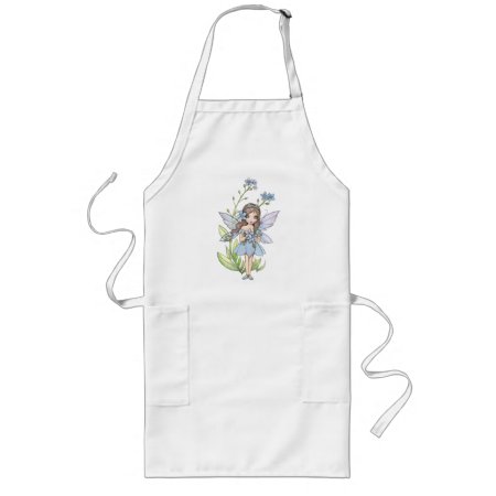 Cute Forget Me Not Flower Fairy Apron
