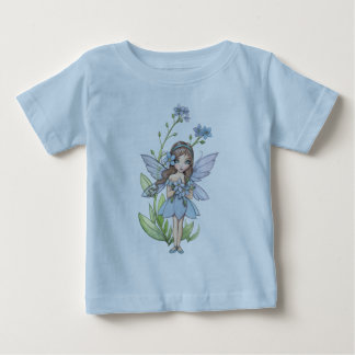 Cute Forget Me Not Flower Fairy Baby Onsie T-Shirt