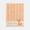 Cute Fox and Orange & Tan Stripes | Personalized