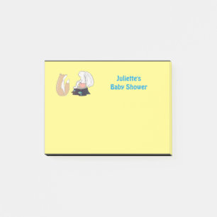 Cute Fox and Rabbit Baby Shower Post-it Notes