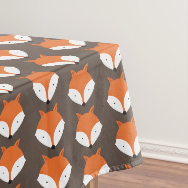 Cute Fox Animal Tablecloth (In Situ)