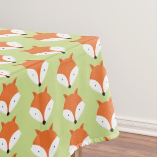 Cute Fox Animal Tablecloth