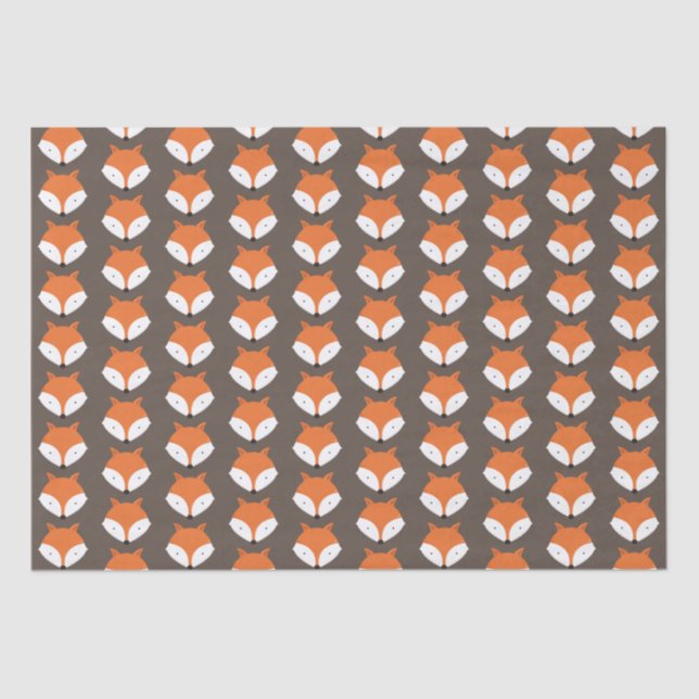 Cute Fox Animal Tissue Paper (Front)