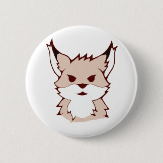 cute fox badge button