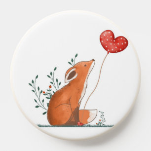 Cute Fox Balloon Love Phone Grip