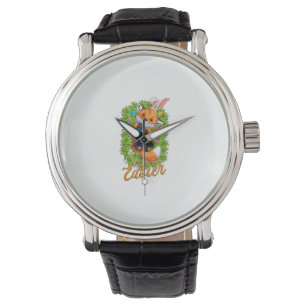 Cute Fox Bunny Ears Happy Easter Fox with Easter E Watch