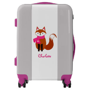 Cute Fox Christmas Kids Luggage
