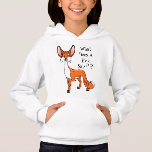 Cute Fox Design Hoodie for Kids