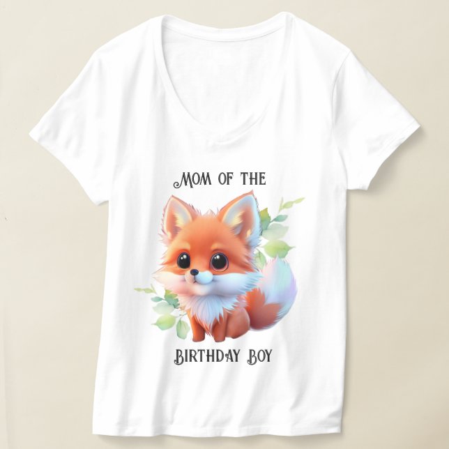 Cute fox drawing woodland animals forest friends  T-Shirt (Laydown)